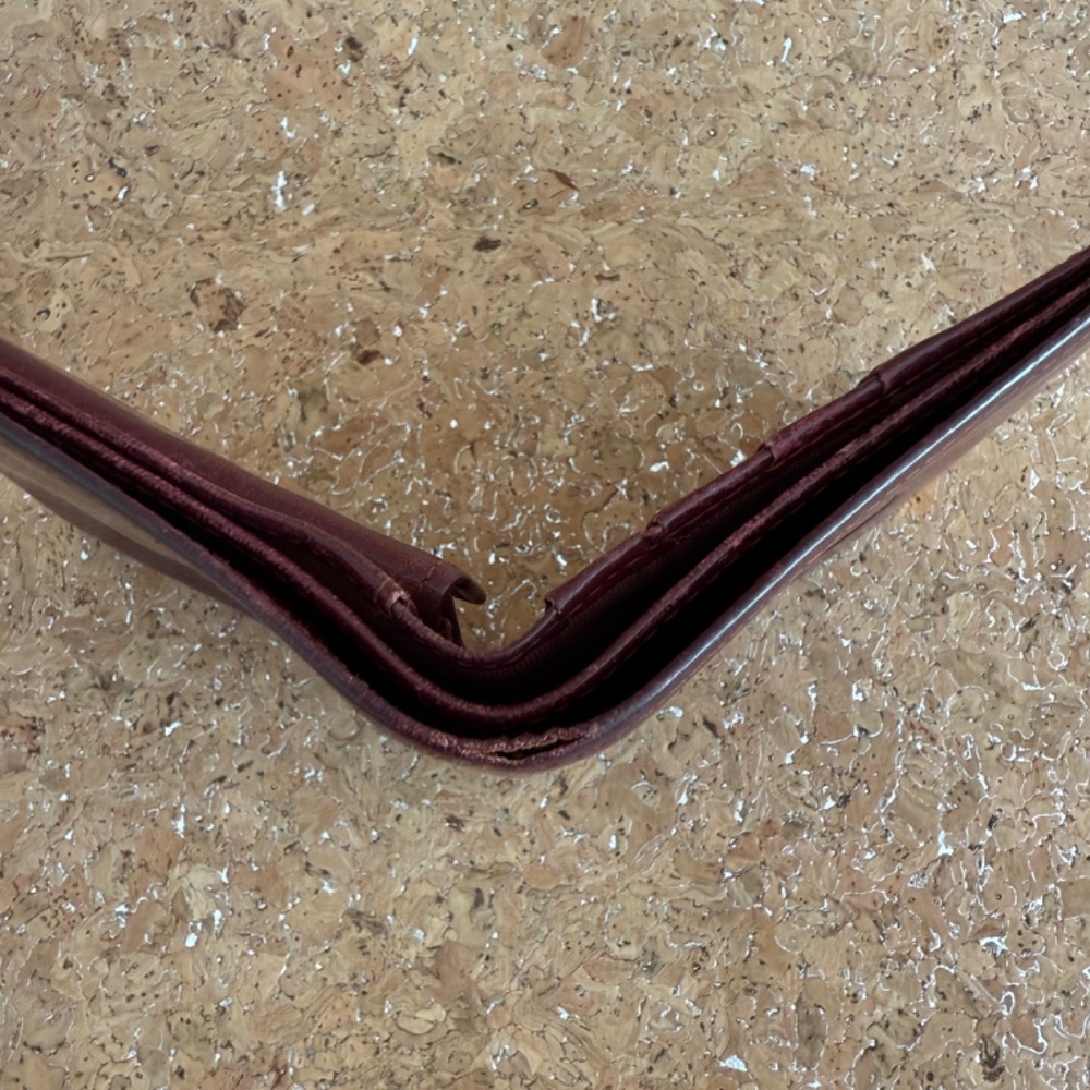 Cartier Burgundy Leather Bi-fold Wallet - Picture 7 of 14
